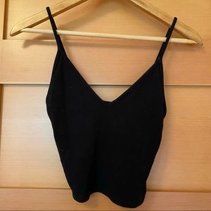 Deep v crop top